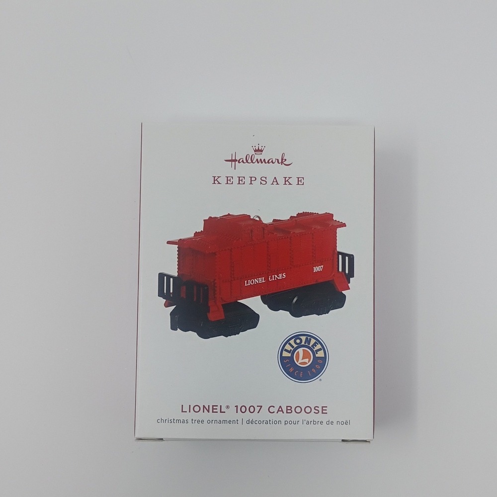 2019 Hallmark Keepsake Lionel 1007 Caboose Christmas Ornament Red Train QXI3469